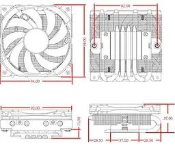 Кулер для процесора ID-Cooling IS-37-XT Black (IS-37-XT Black) - мініатюра 7