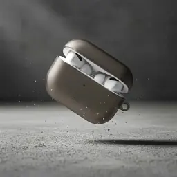 Чохол для навушників Uniq Glase AirPods Pro 2 gen Glossy Smoke (8886463683590) - мініатюра 5