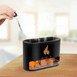 Зволожувач повітря соляна лампа Docsal Flame 3в1 з ефектом полум'я CNV - мініатюра 3