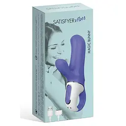 Потужний вібратор-кролик Satisfyer Vibes Magic Bunny, два мотори, литий силікон, 12 режимів роботи - мініатюра 5