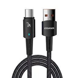 Кабель Essager Sunset USB-A – Type-C 100W 7A, швидка зарядка QC, 1 м