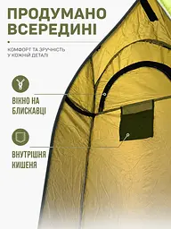 Автоматичний намет душ туалет роздягальня зелений 115 × 115 × 190 см для кемпінгу (49675924) - мініатюра 6