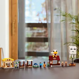 Конструктор LEGO Minecraft Напад на село з повітряною кулею Ґаст 555 деталей (21273) - мініатюра 4