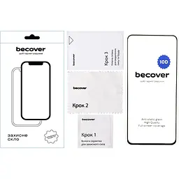 Захисне скло BeCover для Realme 12 Plus 10D Black (712343) - мініатюра 2