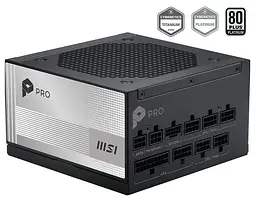 Блок живлення MSI PRO A1000PL PCIE5 80+ Platinum (PRO A1000PL PCIE5) Black - мініатюра 3