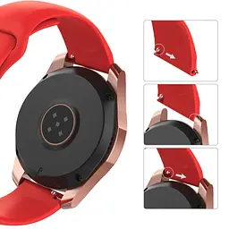 Ремінець BeWatch силіконовий для Samsung Gear S3 Червоний (1020303) - мініатюра 3