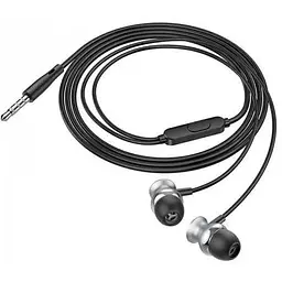 Навушники Hoco M106 Fountain metal with mic silver 39187 - мініатюра 5