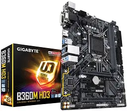 Материнська плата Gigabyte B360M HD3 LGA 1151v2 (B360M HD3) Б/В