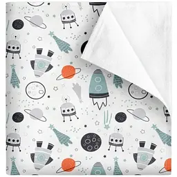 Багаторазова непромокаюча пелюшка Cosas Spase Travel 100х120 см (Diaper_SpaceTravelWhite_100x120)