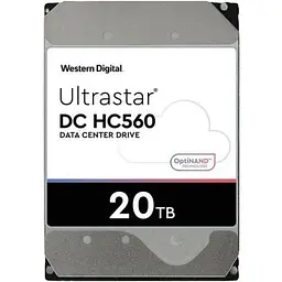 Жорсткий диск серверний WD Ultrastar DC HC560 7200RPM 12GB/S 512MB SAS 20 TB (0F38652)