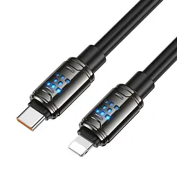 Дата кабель Hoco U143 Joy Type-C to Lightning 27W (1.2m) Black - мініатюра 3