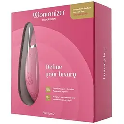 Вакуумний кліторальний стимулятор Womanizer Premium 2 Raspberry - мініатюра 8