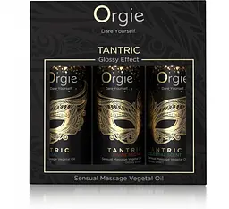Набір масажної олії Orgie Tantric з ароматами-афродизіаками, 3х30 мл