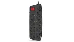 Фільтр мережевий RS-10 Protect, 10 розеток, 1.8 м, Black REAL-EL teh0024047 - мініатюра 6