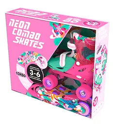 Роликові ковзани Neon Combo розмір 30-33 квіти (NC48F4) - мініатюра 3