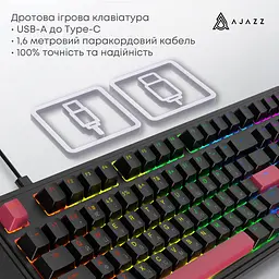 Клавіатура Ajazz AK980 Red Switch Black USB-C (AK980-R-BR) - мініатюра 12