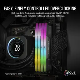 DDR5 32GB (2x16) Corsair Vengeance 5600Mhz RGB Grey AMD EXPO (CMH32GX5M2B5600Z36K) - мініатюра 5
