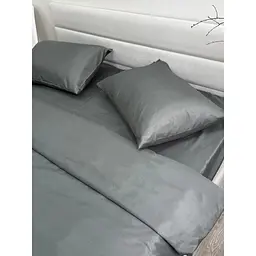 Комплект постільної білизни Ecotton Nid Grey півтораспальний полісатин сірий (25307) - мініатюра 4