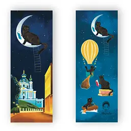 Закладки для книг Люцинка "Ніч у Києві. Андріївський узвіз" 1 шт. (ЛК000000016) (2000000000016) - мініатюра 2