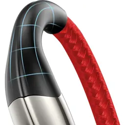 Дата кабель USB 2.0 AM to Lightning 2.0m 2.4A red Baseus (CALSP-C09) - мініатюра 4