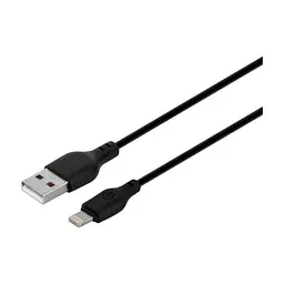 Зарядний пристрій XO L54 2xUSB 12W + cable USB to Lightning black (XO-L57-LGHT-BK) - мініатюра 4