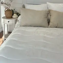 Ковдра полуторна силіконова Viluta Relax 21418 140x205 см кремова - мініатюра 4
