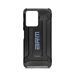 Чехол для Xiaomi Redmi Note 12 4G, Panzer, черный, противоударный, бронированный, милитари, панель-накладка, защита всего корпуса, защита дисплея и камеры, термополиуретан (TPU) + поликарбонат (PC), ArmorStandart (ARM70785)