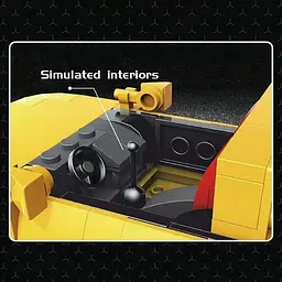 Набір для збирання моделі Mold King Speed Champions Mazda RX-7 FD3S з дисплеєм, 27016 кубиків Initial D - мініатюра 5