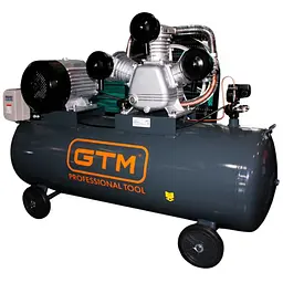 Поршневий повітряний компресор 220 л GTM KC3090-220L ремінний