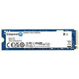 Твердотільний накопичувач SSD 2Tb, NV3, PCI-E 4.0 x4, M.2 2280, 3D TLC, 6000/5000 МБ/с Kingston teh0019776