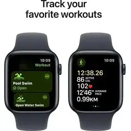 Смарт-годинник Apple Watch SE 2 GPS 40mm Midnight Alu. Case w. Midnight Sport Band - S/M (MXE73) - мініатюра 6