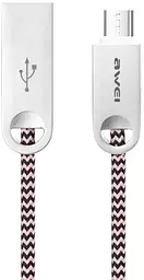 Кабель AWEI CL-30 MicroUSB 1m Rose Gold