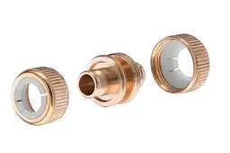 Муфта ремонтна латунна для поливального шланга сполучна Intertool Storm 1/2 x 1/2 - мініатюра 2