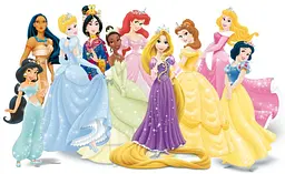 Комплект постільної білизни TAC Disney Princess Rainbow Полуторний Різнокольоровий 000229579 - мініатюра 2