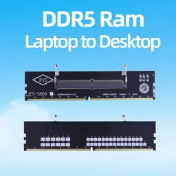 Конвертор Dynamode DDR5 Laptop SO-DIMM to Desktop DIMM RAM Memory (DM-DDR5-DIMM-Converter) - мініатюра 2