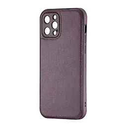 Чохол Jinduka Leather Protected Camera iPhone 12 Pro Purple