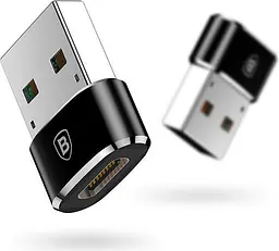 Перехідник Baseus USB to USB-C Female Black (CAAOTG-01) [76681] - мініатюра 4