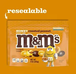Драже M&M's Honey Roasted Peanut Chocolate Candy 255г - мініатюра 2
