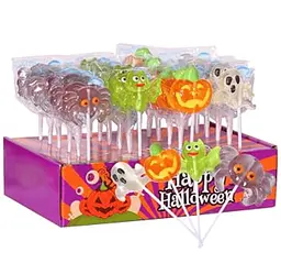 Льодяники на паличці Halloween Lollipop 24шт - мініатюра 2