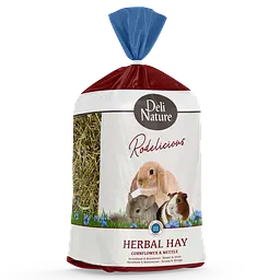Травʼяне сіно для гризунів із сушеною волошкою та кропивою Deli Nature Rodelicious Herbal HayCornflower&Nettle