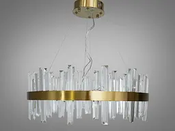 Підвісна LED-люстрацвіт латунь Diasha 836/600BR кришталева, 135 Вт, 58 см, 14-20m2 - мініатюра 6