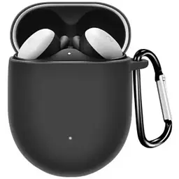 Чохол-накладка DK Silicone Candy Friendly з карабіном для Google Pixel Buds A (011407) (black)