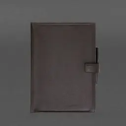 Шкіряний блокнот А4 (софт-бук) 9.2 коричневий - мініатюра 7