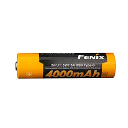 Акумулятор 18650 Fenix 4000 mAh li-ion заряджається usb Type-C (ARB-L18-4000U) - мініатюра 4