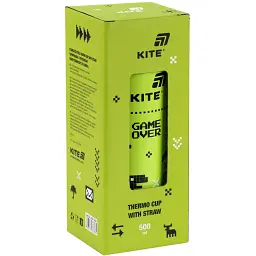 Термочашка Kite Game over з трубочкою 500 мл (K25-1264-1) - мініатюра 4