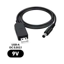 Кабель живлення USB to DC 5.5x2.1mm 9V 0.8m Armorstandart (ARM65662) - мініатюра 1