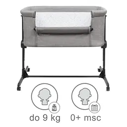 Приставне ліжечко Kidwell Snuzzy Light Grey - мініатюра 6