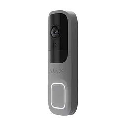 Відеодзвінок з WiFi 4Mp Ajax DoorBell Gray із вбудованим штучним інтелектом та ІЧ датчиком руху (26-00558) - мініатюра 2
