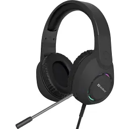 Ігрова гарнітура Sandberg BossBlaster, USB, кабель 2м, RGB, чорна (126-49) - мініатюра 2
