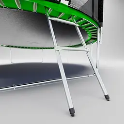 Батут Hop-Sport 10ft (305см) зелений з внутрішньою сіткою - мініатюра 9